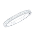 Moissanite Eternity Band – Half Eternity Ring with D-VS1 Stones | Pinpoint Setting