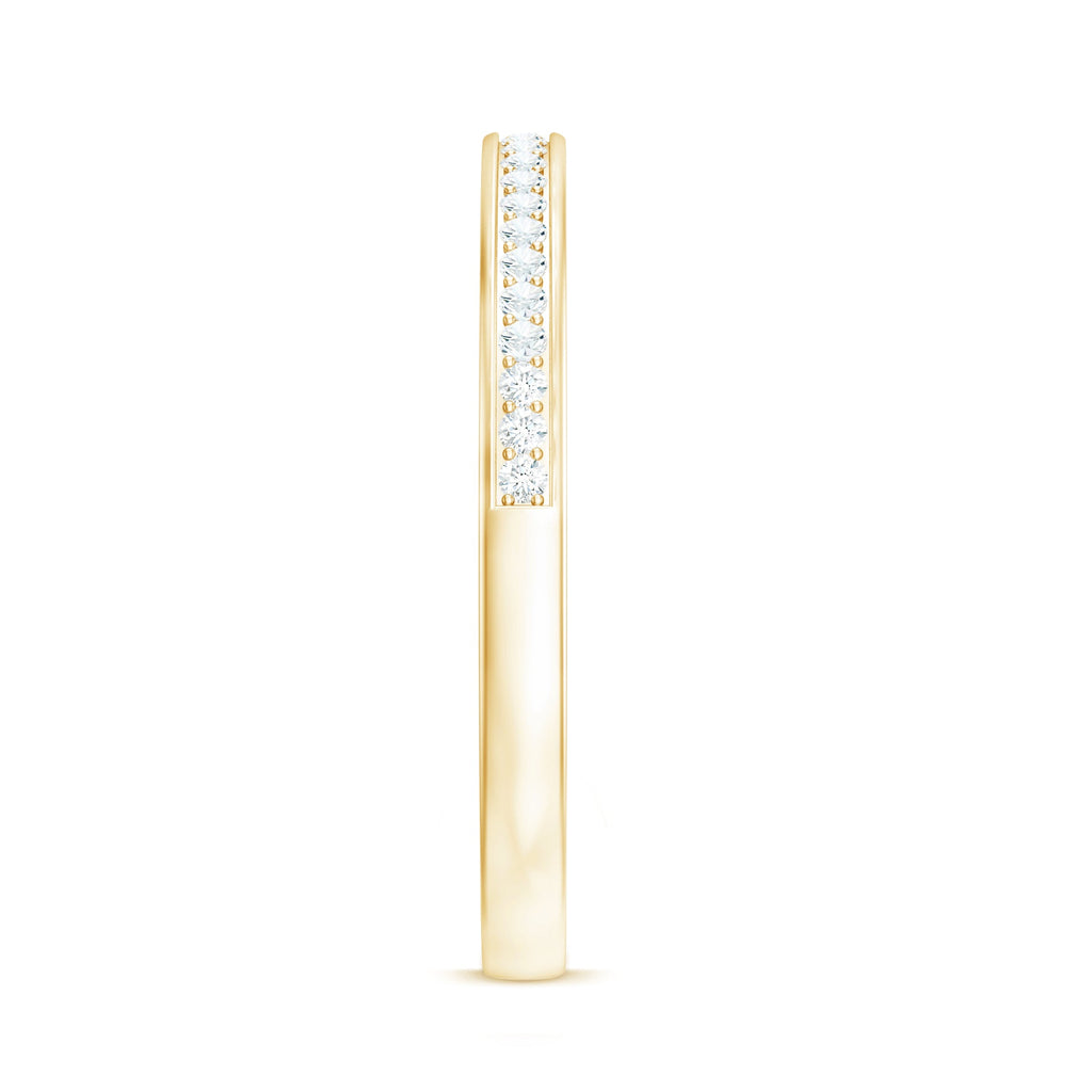 Moissanite Eternity Band – Half Eternity Ring with D-VS1 Stones | Pinpoint Setting