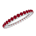 Ruby Eternity Ring – Full Eternity Band with AAA Quality Ruby & Diamonds