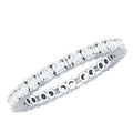 Moissanite Eternity Band – Stackable Rings With Prong Setting | Slim Profile Ring