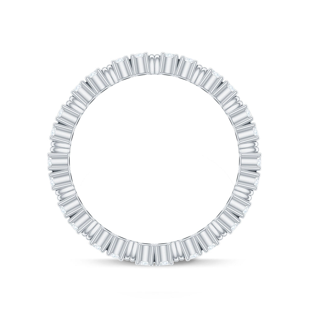 Moissanite Eternity Band – Stackable Rings With Prong Setting | Slim Profile Ring