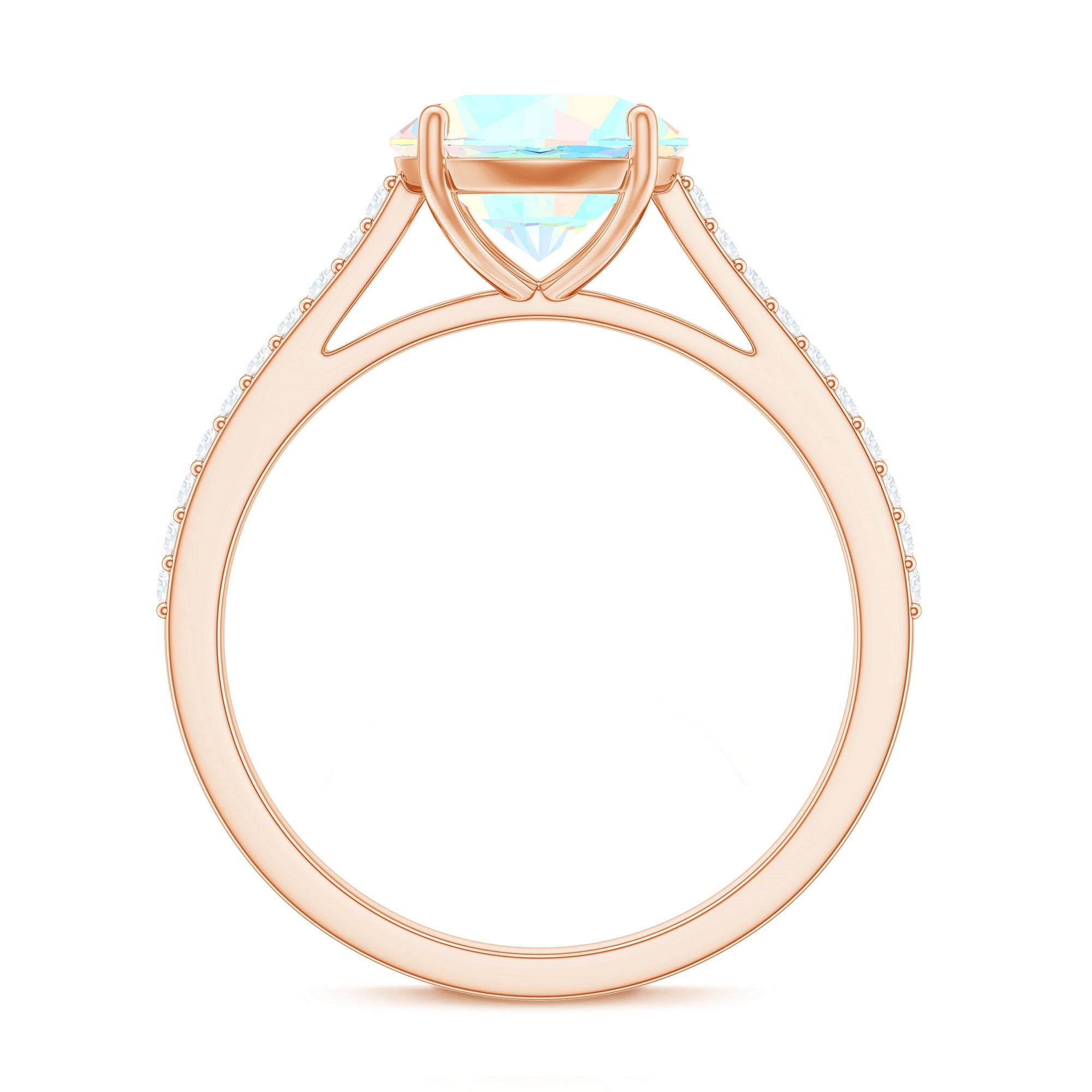 2 Carat Ethiopian Opal Diamond Engagement Ring with Certificate