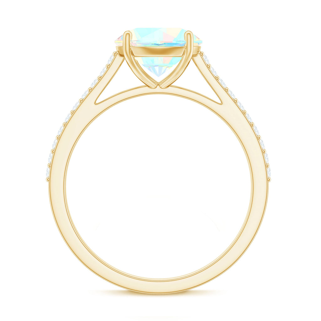 2 Carat Ethiopian Opal Diamond Engagement Ring with Certificate
