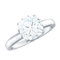 Moissanite Engagement Ring – 8 MM Cushion Cut Solitaire With Prong Setting