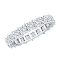 Princess Cut Certified Moissanite Full Eternity Ring