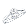 Oval Moissanite Engagement Ring – 1 Carat Solitaire With Certificate