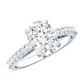 Brilliant Cut Moissanite Oval Engagement Ring