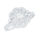 Moissanite Engagement Ring – Certified Vintage Style Jewelry With Sparkling Stone