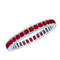 Ruby Eternity Ring – AAA Grade Channel Set Ruby Stackable Anniversary Band