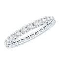 Moissanite Eternity Band – Classic Wedding Band With Round Cut Moissanite & D Color VS1 Clarity