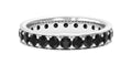 Black Spinel Eternity Band Ring