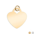 18K Gold Heart Charm – Durable Stainless Steel Pendant | Hypoallergenic Jewelry