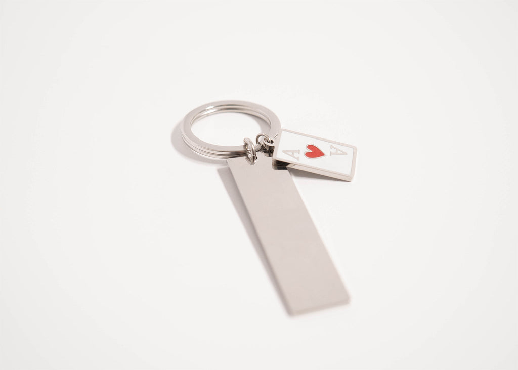 Ace of Hearts Pendant – 18K Gold Playing Card Charm | Waterproof Stainless Steel Jewelry