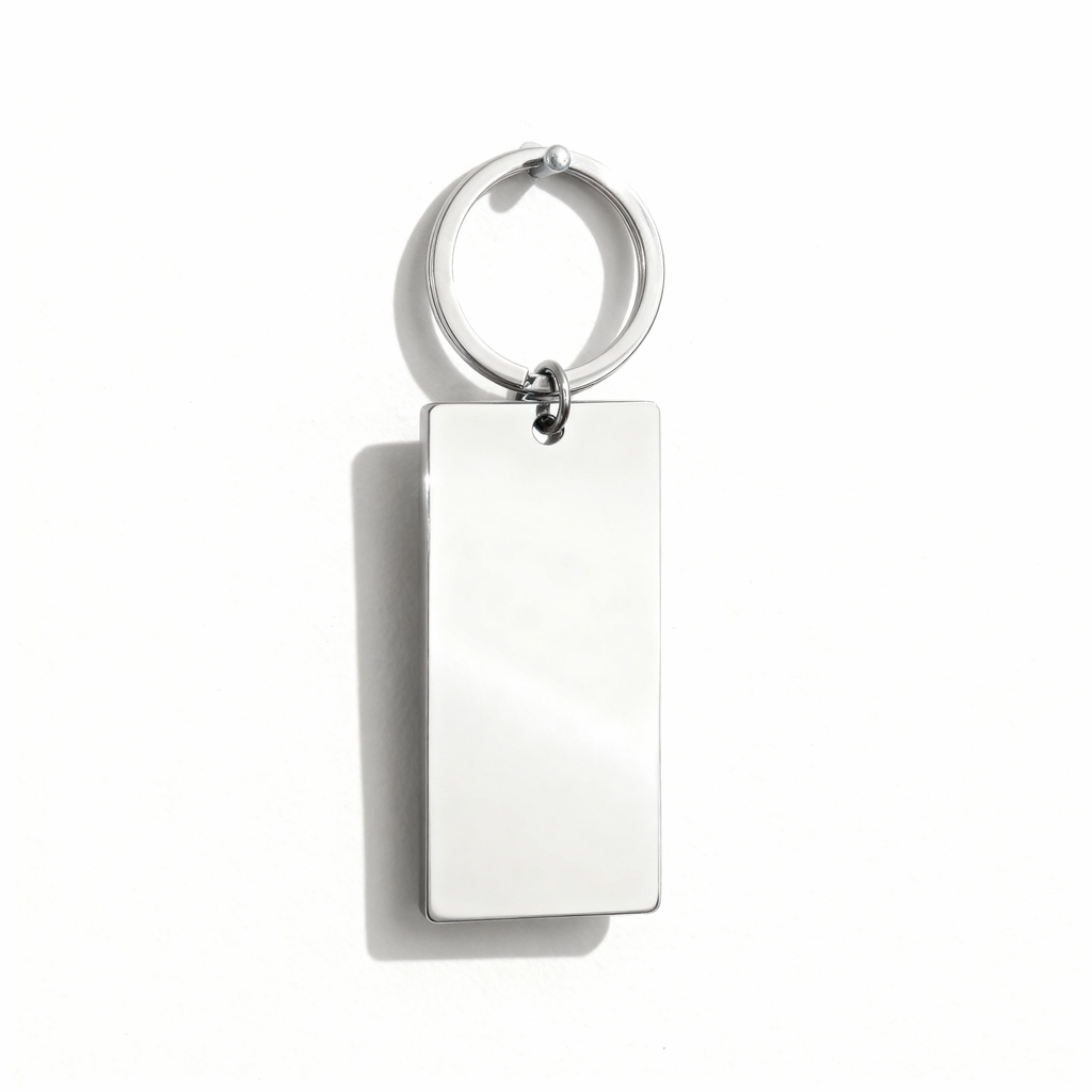 Stainless Steel Keychain Pendant – Polished Metal Pendant | Engraving Stamping Blank