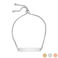 Gold Stainless Steel Bracelet – Adjustable Curved Bar With Polished Finish