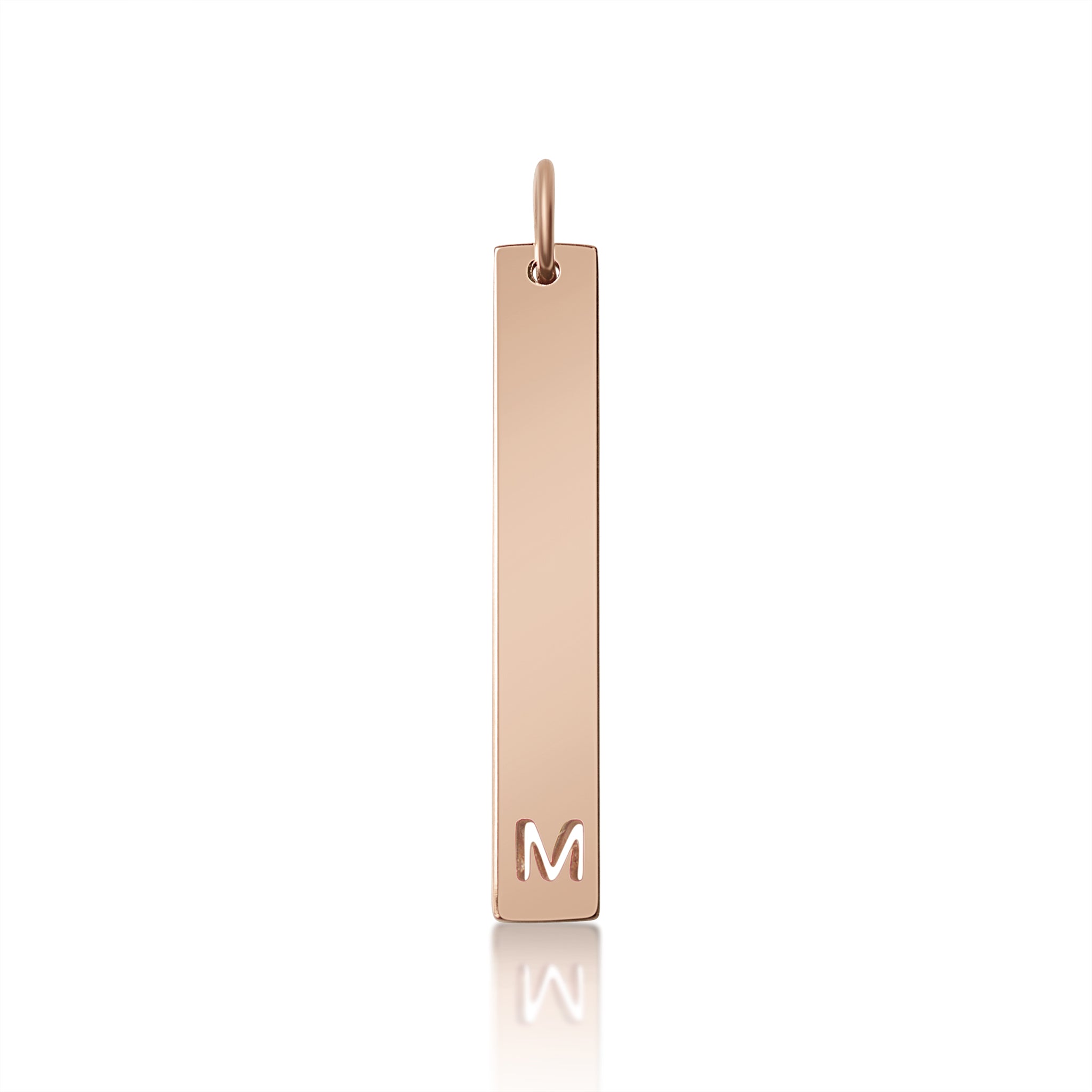 Stainless Steel Pendant - Cutout Initial Pendant | 18K PVD Coated Gold & Rose Gold