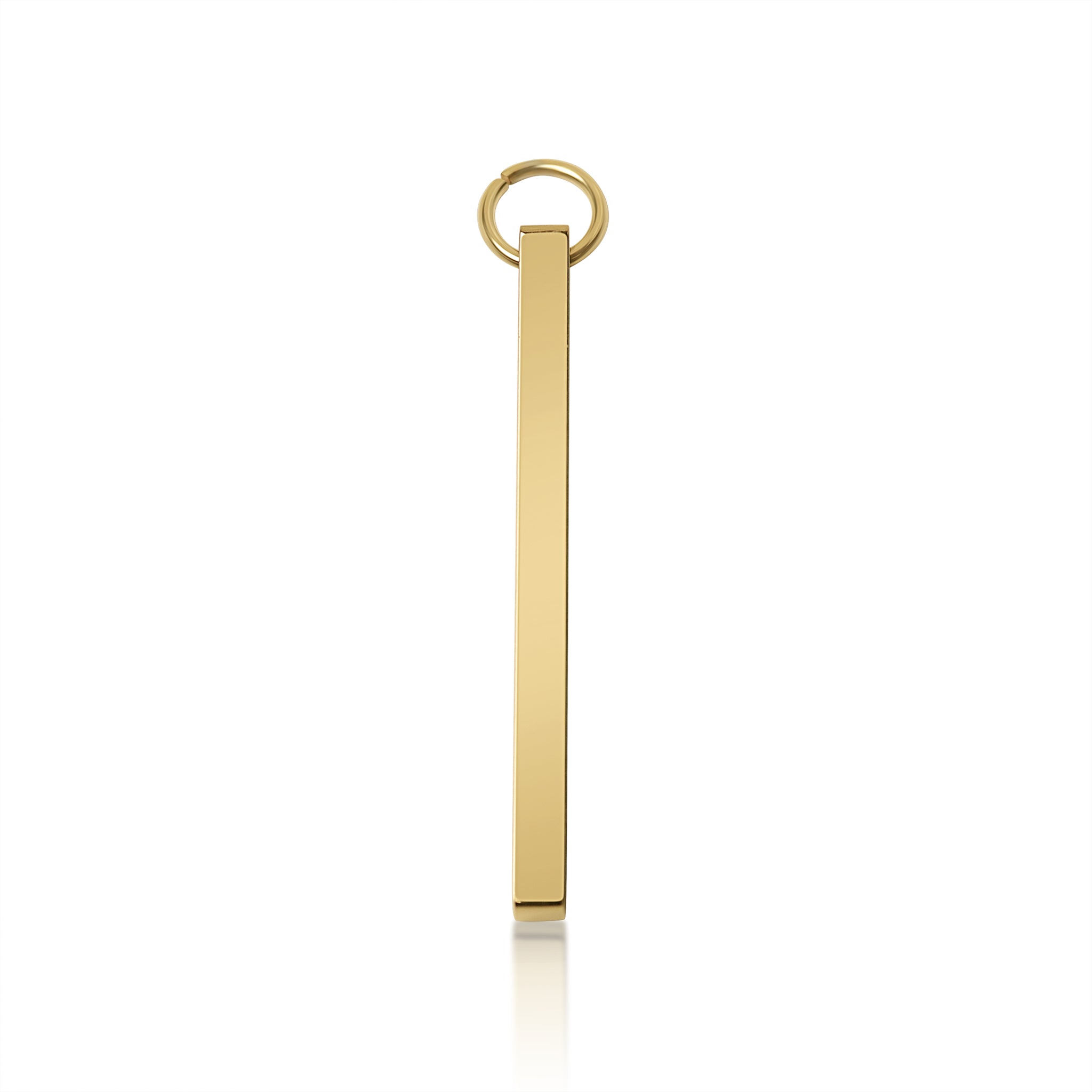 Stainless Steel Pendant - Cutout Initial Pendant | 18K PVD Coated Gold & Rose Gold