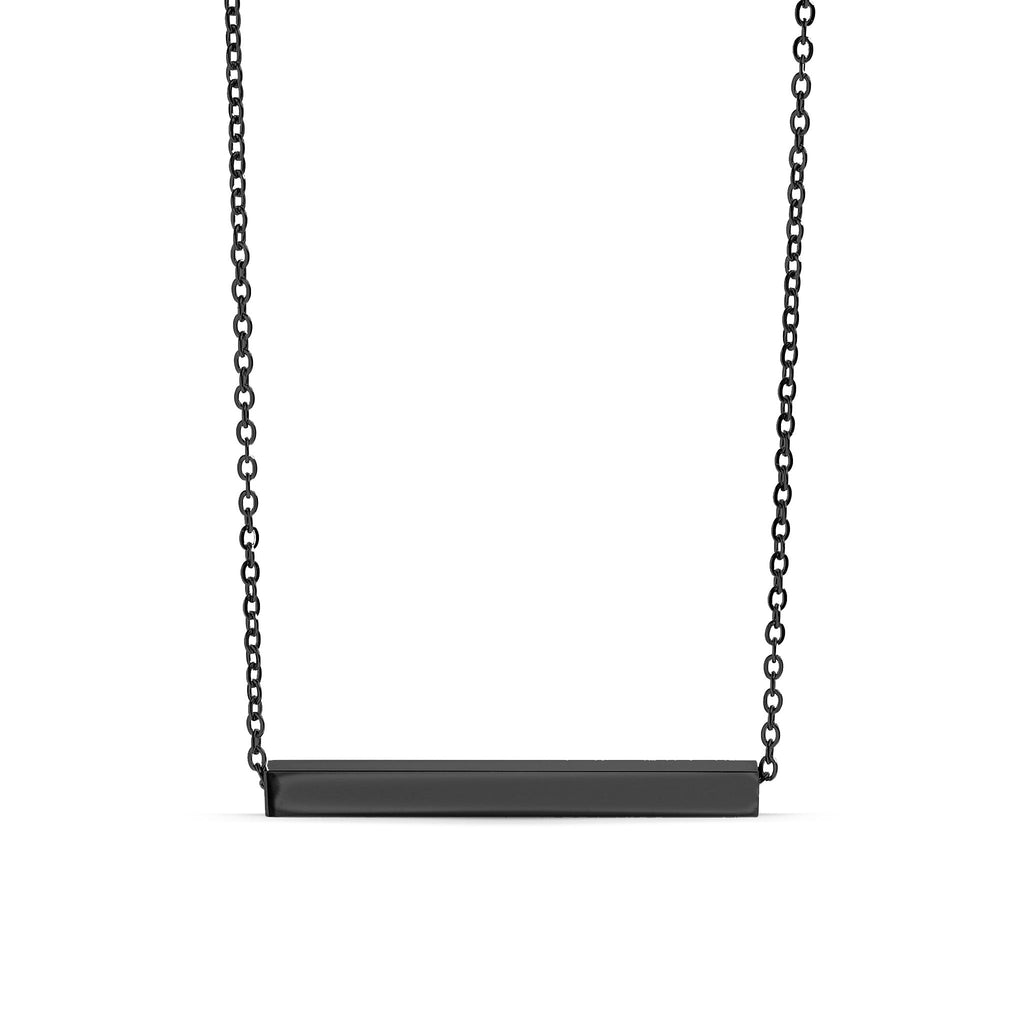 Chain necklace with bar pendant