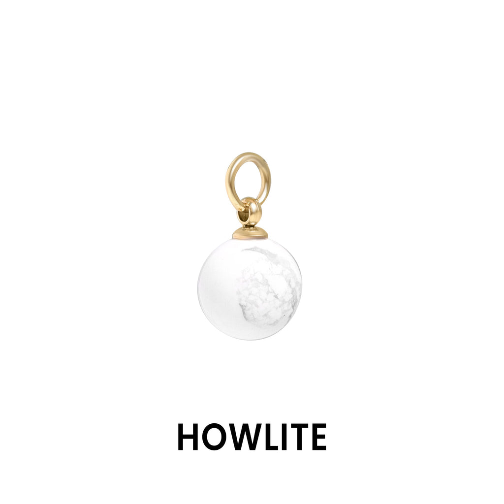 Semi Precious Stone Charms – 8mm Natural Stone Beads | Gold PVD Hardware