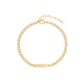 Wholesale jewelry 14K Gold Filled Plus™ Engravable Curb Chain Bar Bracelet - main