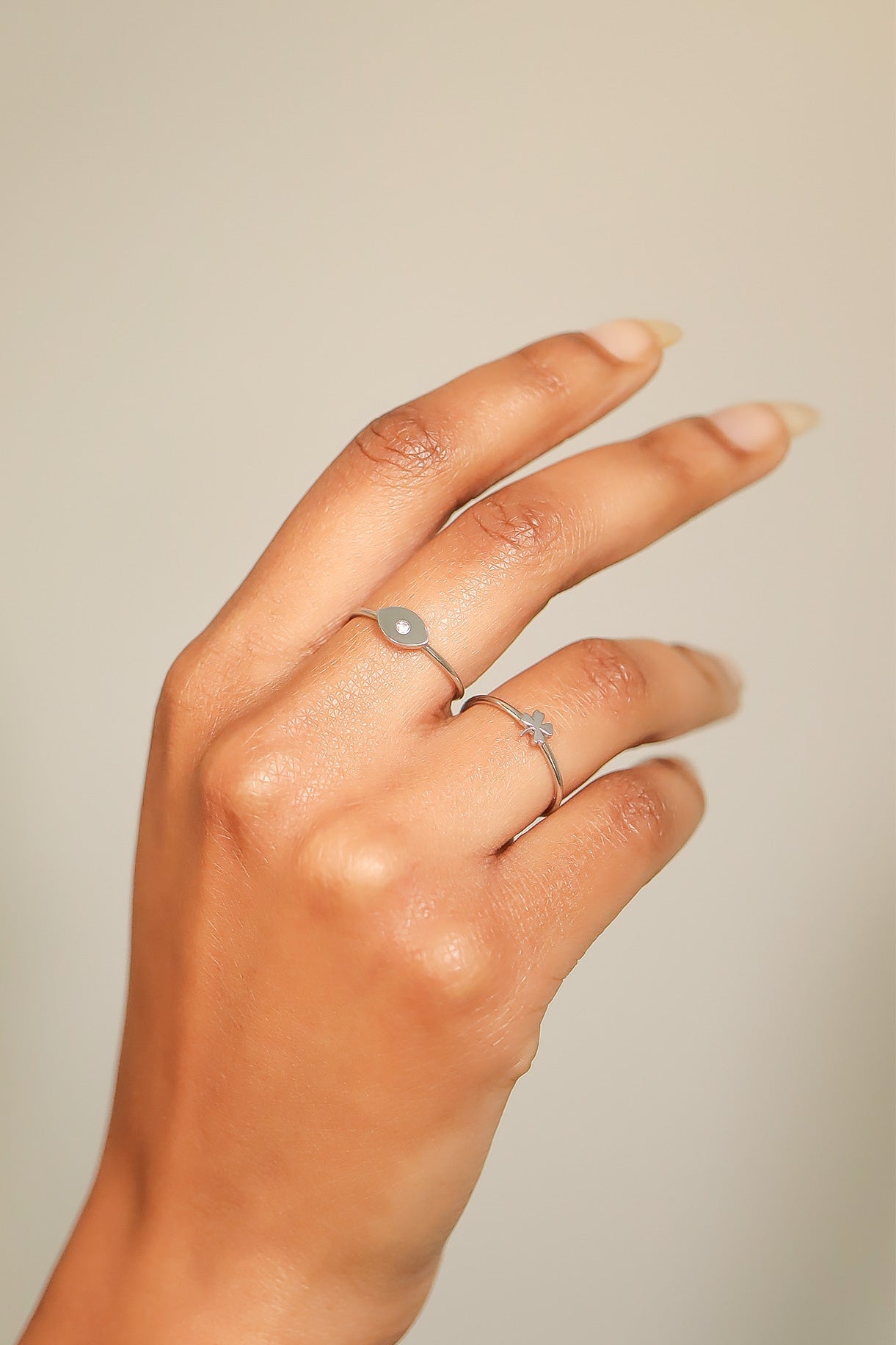 Four Leaf Clover Ring – 18K Gold PVD Stainless Steel | Hypoallergenic Waterproof Jewelry