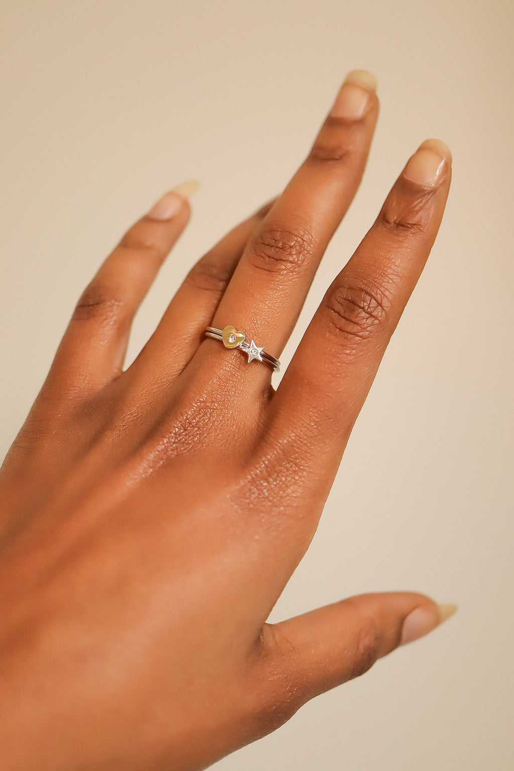 18K Gold Heart Ring – Durable Stainless Steel Waterproof CZ Jewelry