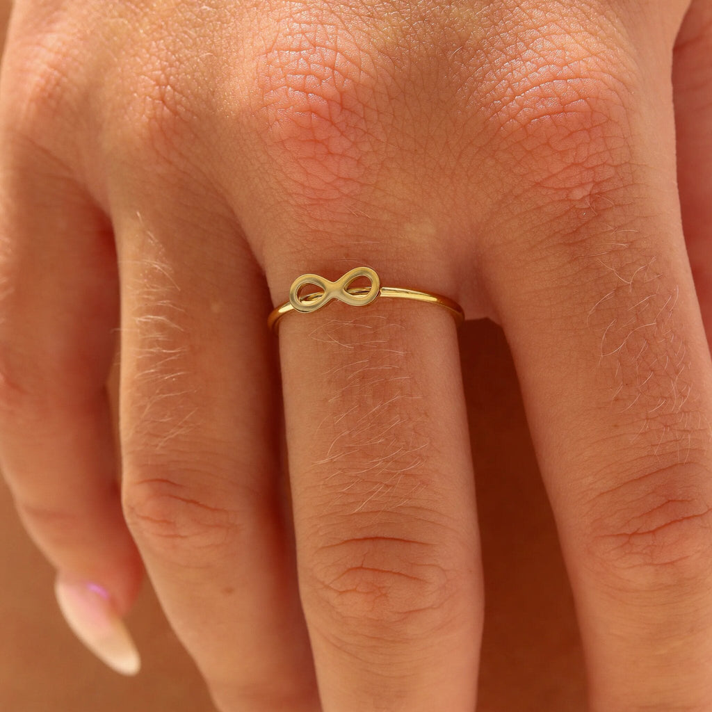 18K Gold Stacking Rings – Symbol Stainless Steel PVD Coated Jewelry Stack