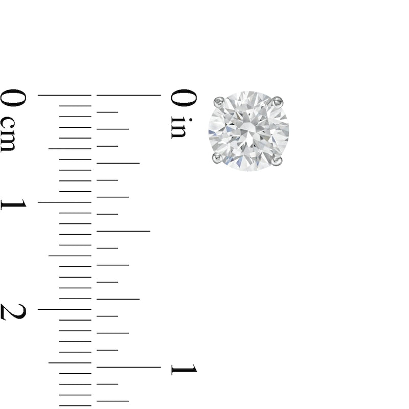 Lab Grown Diamond Earrings – 3.5 Carat Round Studs | 14k Gold, AGI Certified