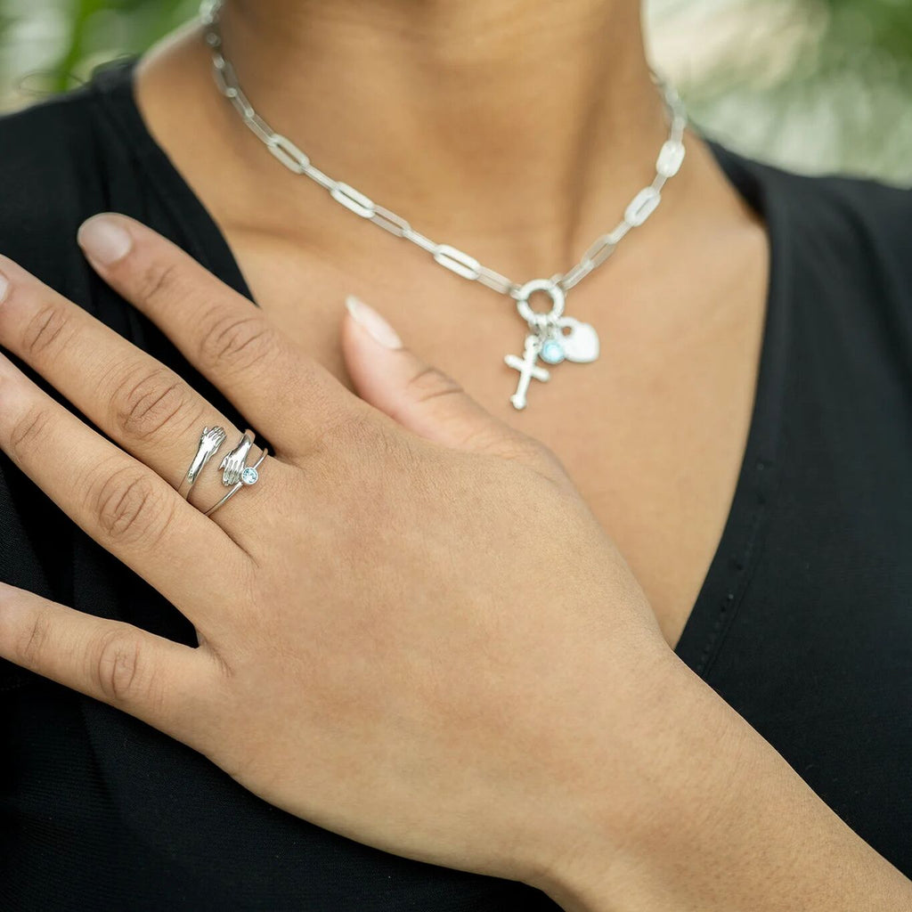 Stainless Steel Birthstone Ring – Durable 316L Surgical Steel With Cubic Zirconia