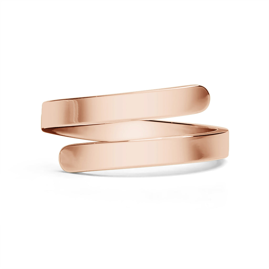 Stainless Steel Blank Engravable 2 Name Wrap Ring