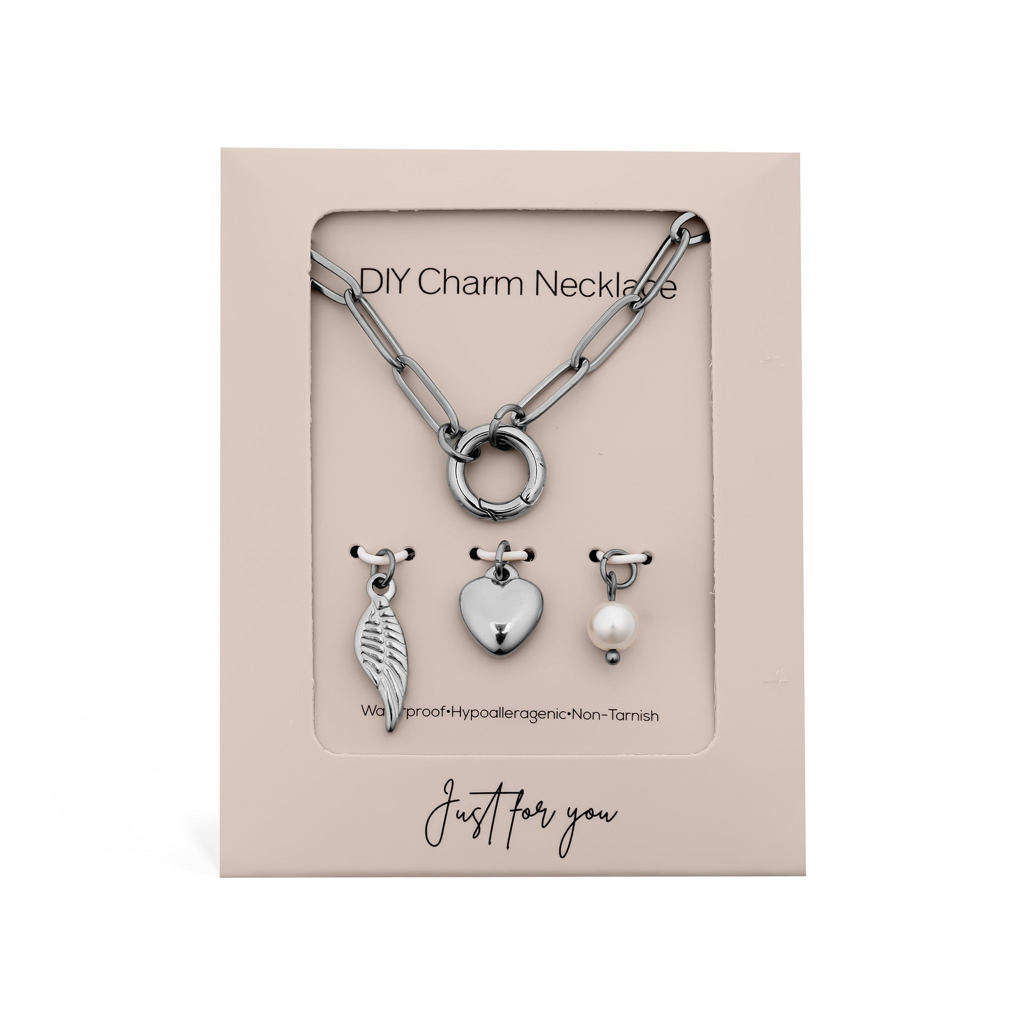 Angel Wing Necklace – Gold Charm Paperclip Holder | Stainless Steel Gift Set - Charm Necklace | Sunflower Soul Boutique