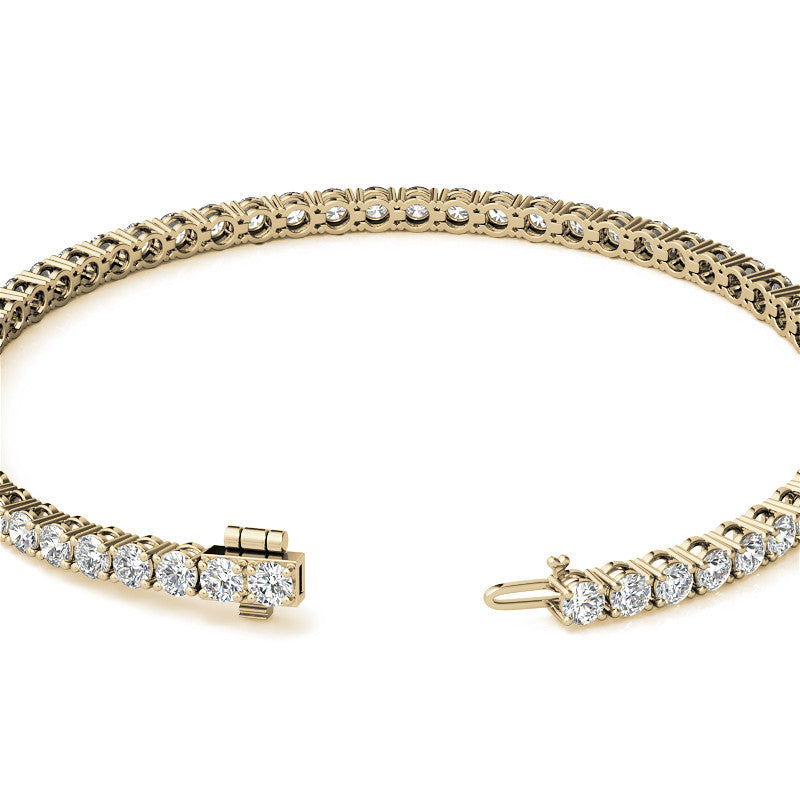 Lab Grown Diamond Bracelet – 6 Carat Tennis Bracelet in 14K Gold with VS Clarity Diamonds