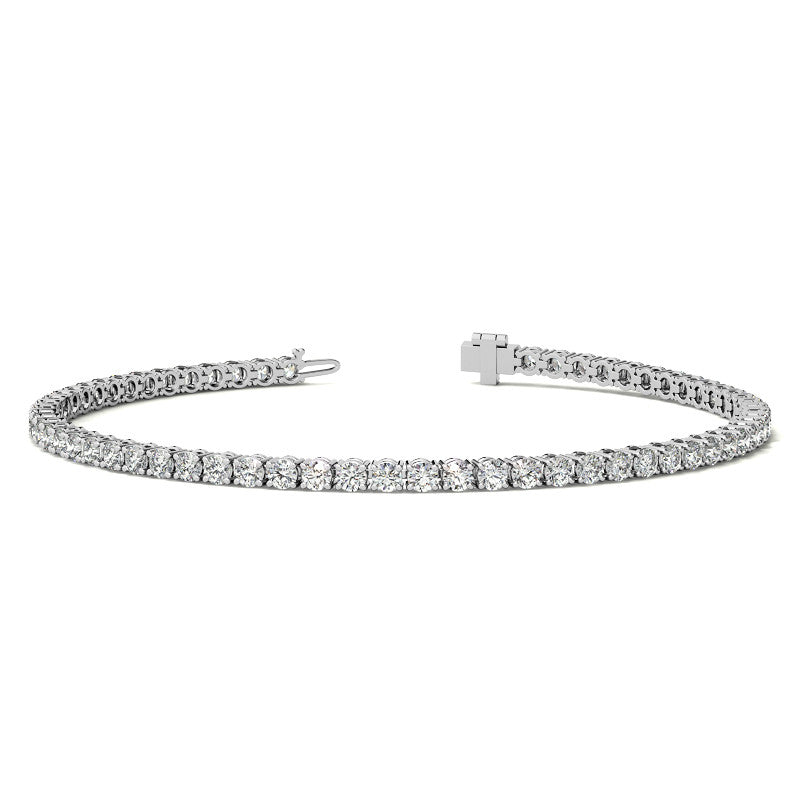Lab Grown Diamond Bracelet – 3.5 Carat Tennis Bracelet | 14k Gold Eco Friendly Jewelry