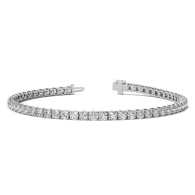 Lab Grown Diamond Bracelet – 12 Carat Tennis Bracelet in 14kt Gold | AGI Certified Luxury