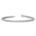 Lab Grown Diamond Bracelet – 4 Carat Tennis Bracelet with AGI Certified Diamonds in 14K Gold