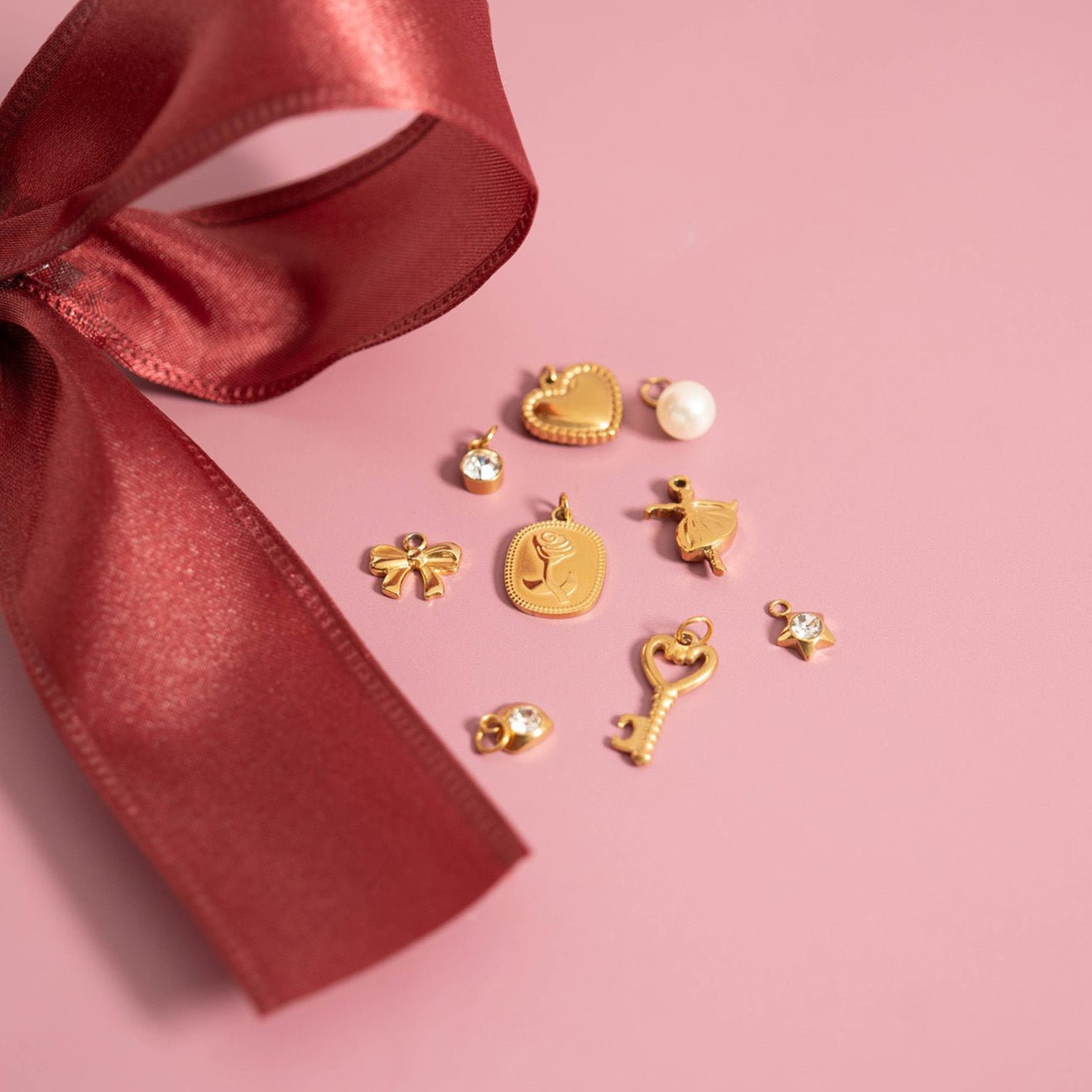 Ballerina Charm Set – 18K Gold PVD Coated Stainless Steel Dance Accessories - charm | Sunflower Soul Boutique