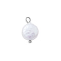 Baroque Pearl Charm – Unique Gold Tone Jewelry | Stainless Steel Charm - Charms | Sunflower Soul Boutique