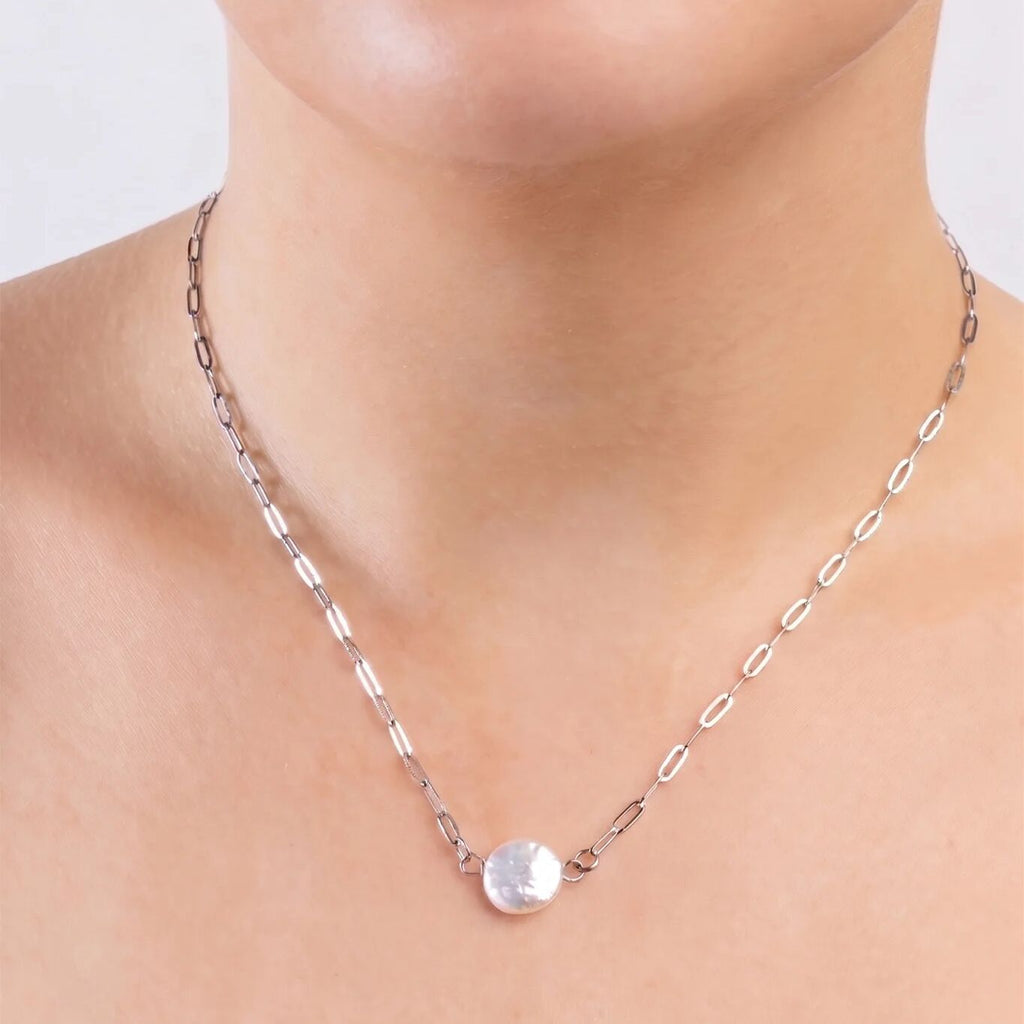 Baroque Pearl Connector – 18K Gold PVD Finish Stainless Steel Charm - Charms | Sunflower Soul Boutique