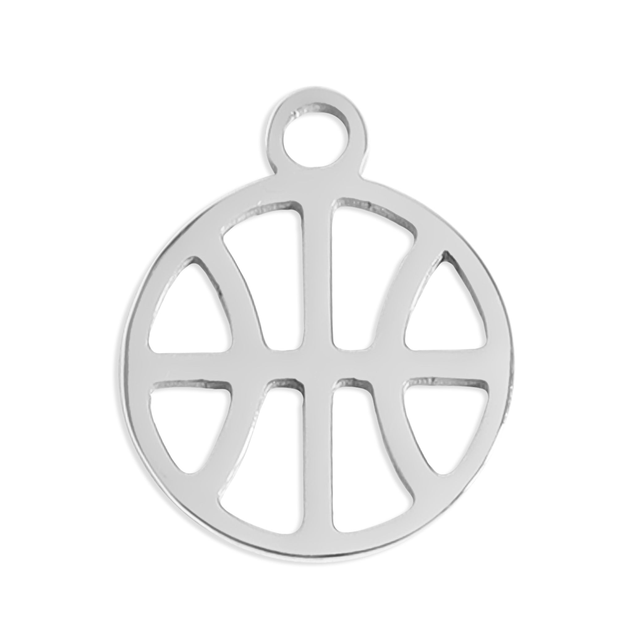 Basketball Charm 18K Gold PVD Stainless Steel - Waterproof Sports Pendant