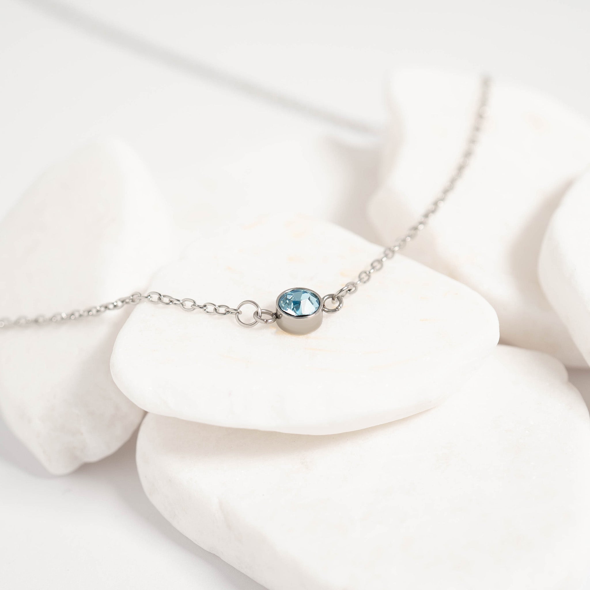 Birthstone Connector Charm – Stainless Steel Cubic Zirconia Jewelry Accent - Charms | Sunflower Soul Boutique