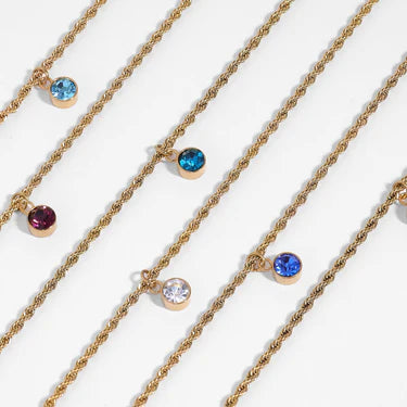 18K Gold PVD Stainless Steel Rope Chain Necklace