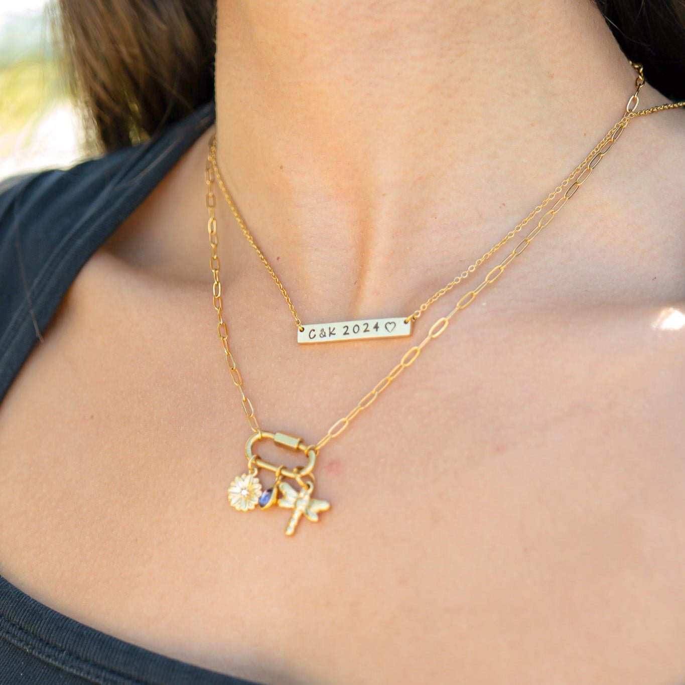 Blank Bar Necklace – Polished 316L Surgical Steel Pendant with 18" Chain - Necklaces | Sunflower Soul Boutique