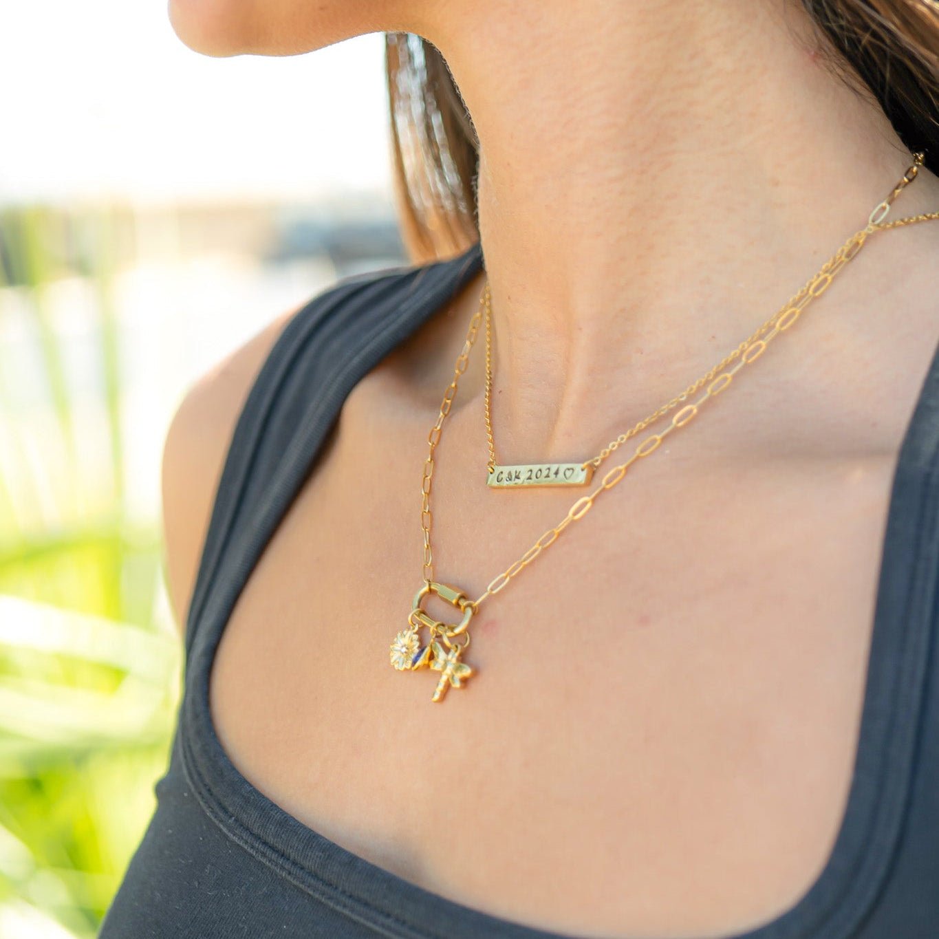 Blank Bar Necklace – Polished 316L Surgical Steel Pendant with 18" Chain - Necklaces | Sunflower Soul Boutique