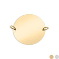 Blank Round Pendant – Polished 316L Surgical Steel Disk | Engravable Charm