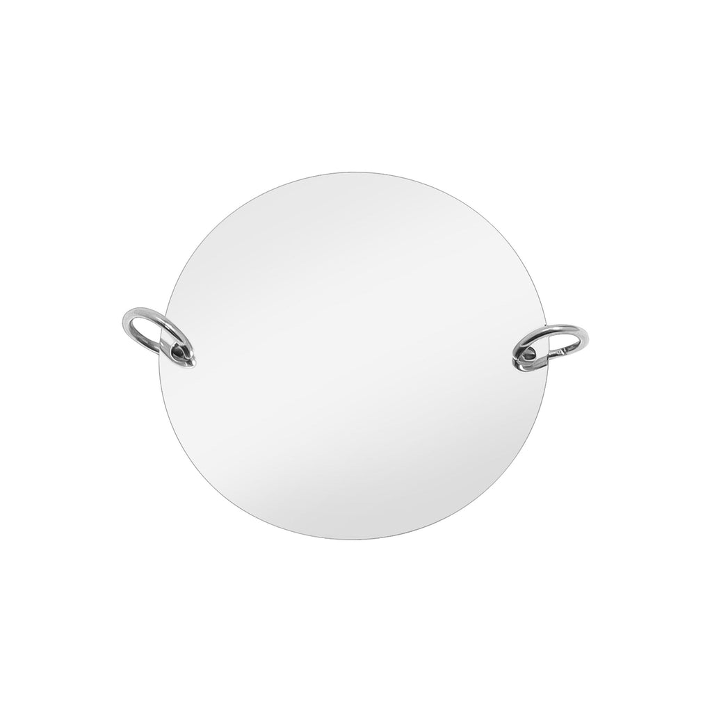 Blank Round Pendant – Polished 316L Surgical Steel Disk | Engravable Charm