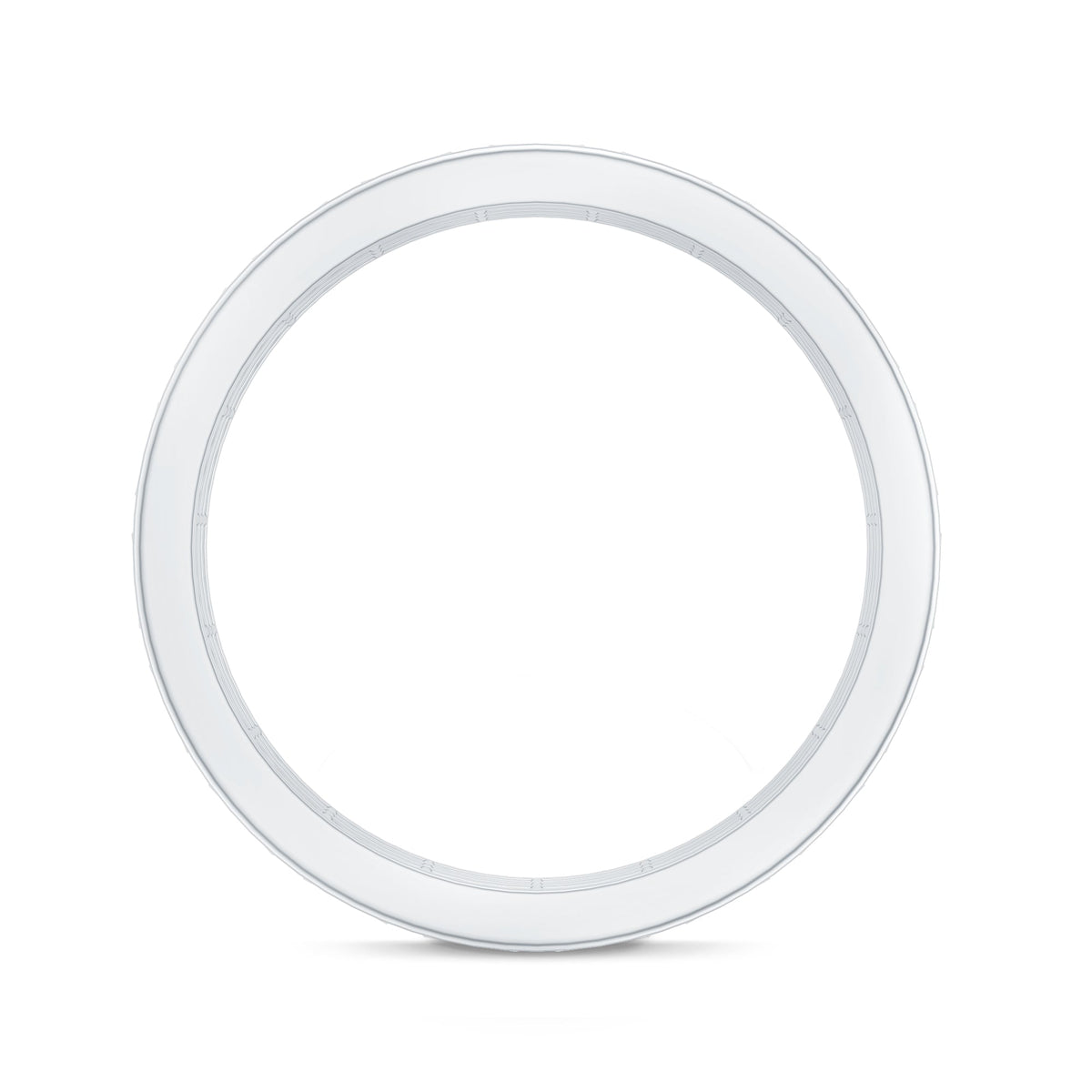 Blue Sapphire Eternity Band, Lab Created Baguette Channel Ring
