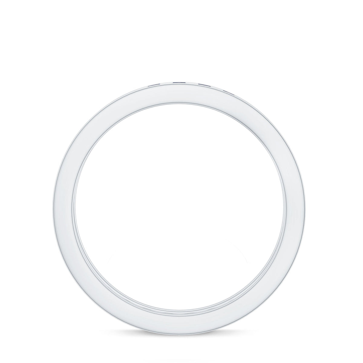 Blue Sapphire Eternity Ring, Channel Set Stackable Ring For Women