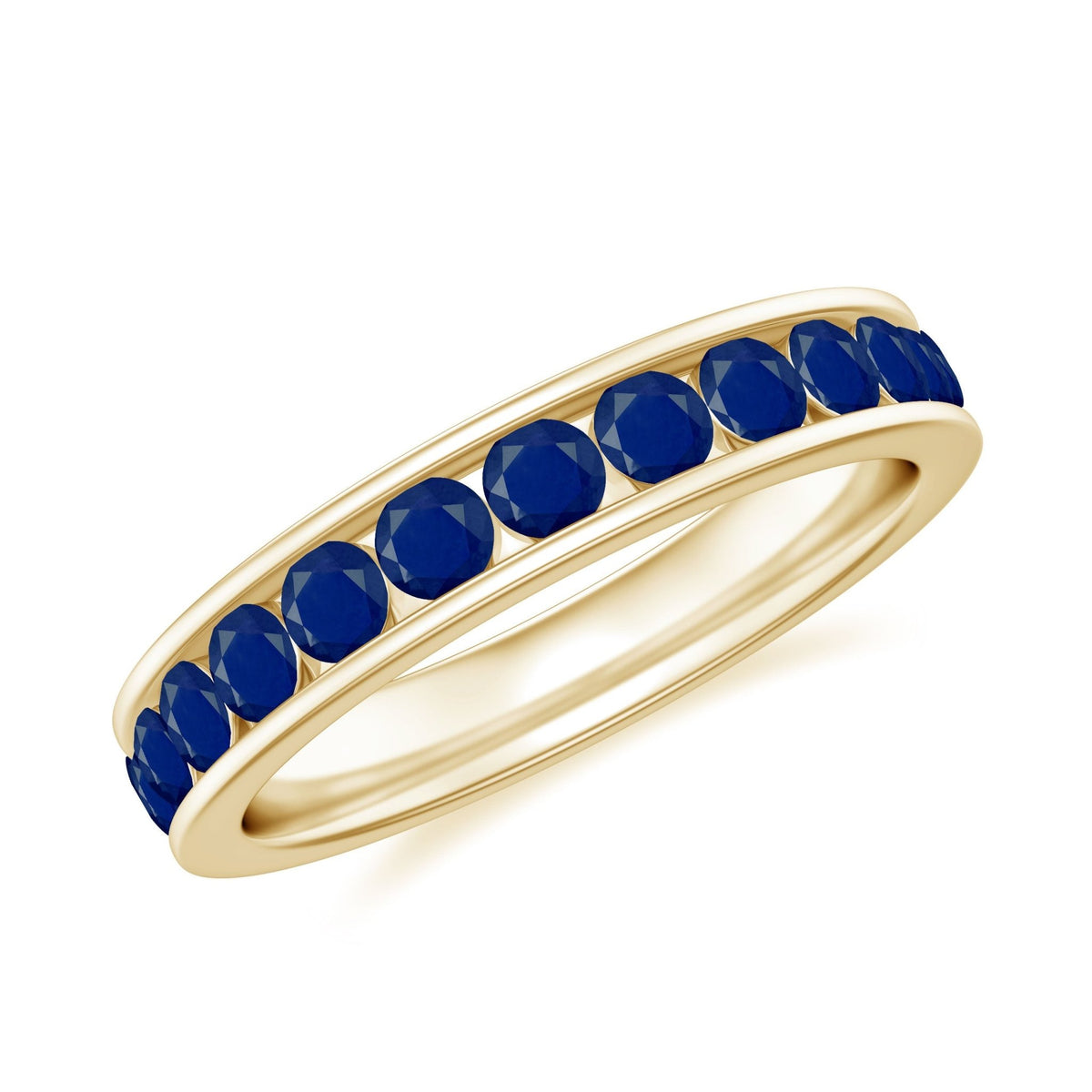 Blue Sapphire Eternity Ring, Full Eternity Band For Women