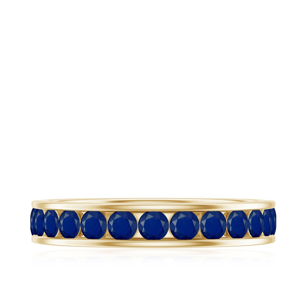 Blue Sapphire Eternity Ring, Full Eternity Band For Women