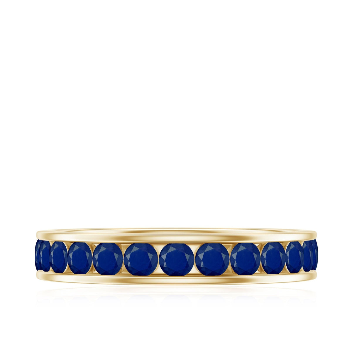 Blue Sapphire Eternity Ring, Full Eternity Band For Women
